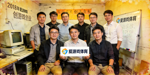 2018年爱游戏体育公司初创时期的团队合影照片