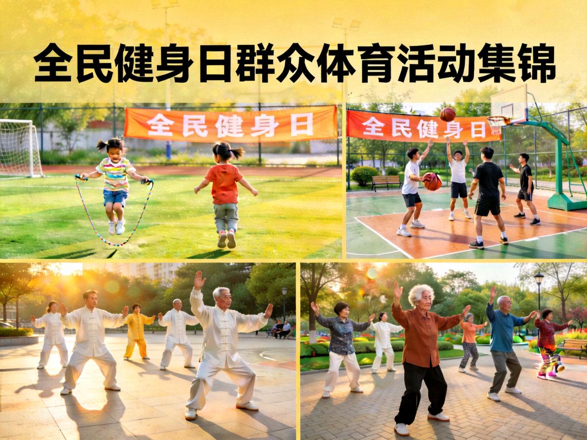 全民健身日群众体育活动集锦 - 不同年龄人群参与运动