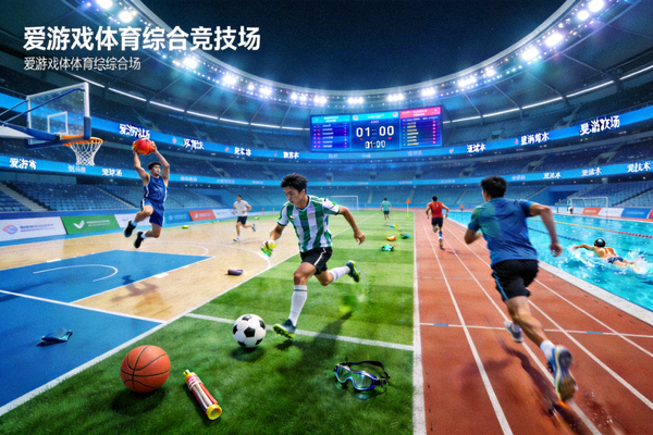 爱游戏体育综合竞技场，多种体育项目在同一赛场轮换进行的画面