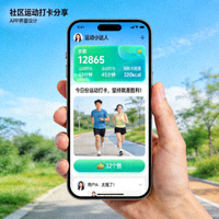 热门资讯缩略图：玩家在社区中分享运动打卡记录的界面