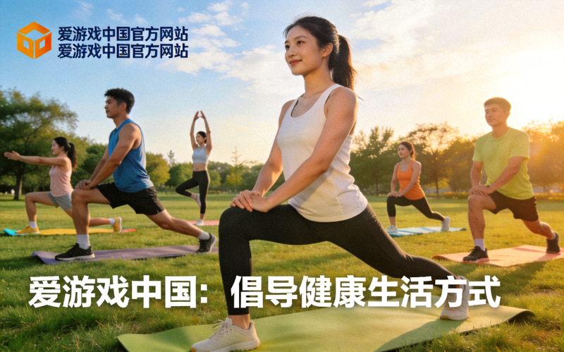 爱游戏中国官方网站新闻配图：人们在户外进行瑜伽等健康生活方式运动