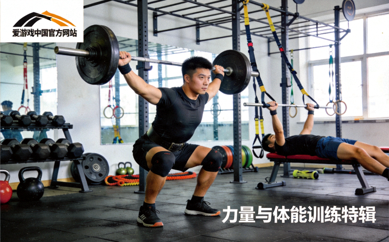 爱游戏中国官方网站新闻配图：运动者在训练场进行力量与体能训练