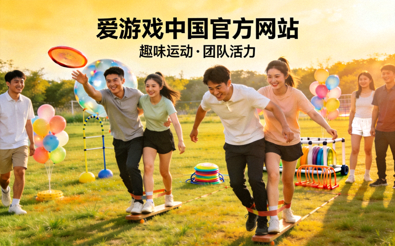 爱游戏中国官方网站新闻配图：年轻人在户外开展趣味运动与团队活动