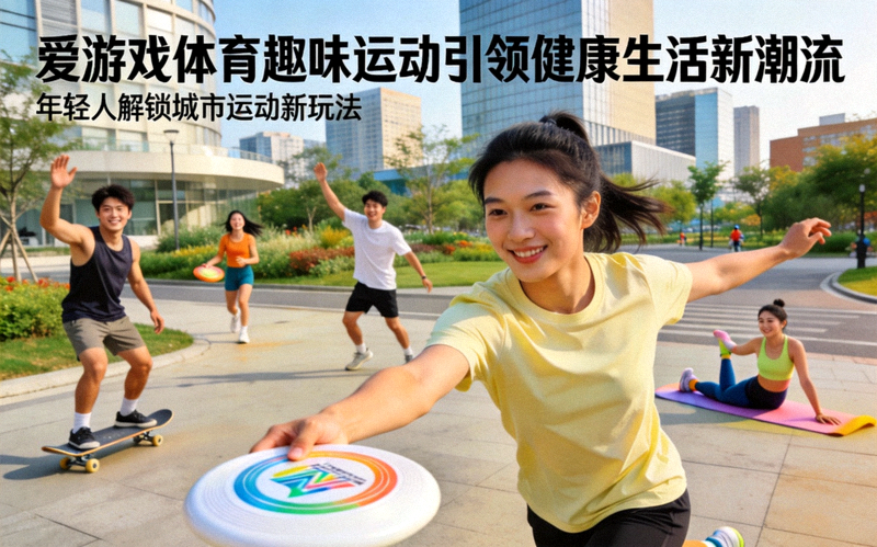 爱游戏体育趣味运动引领健康生活新潮流新闻配图，年轻人在城市中参与趣味运动